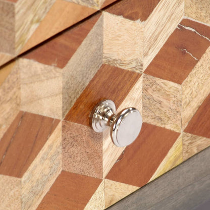 TV-Möbel Grå TV-Bänk 120x30x40 cm massivt mangoträ