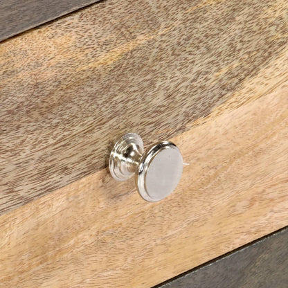 Skänk Grå 75x30x60 cm massivt mangoträ