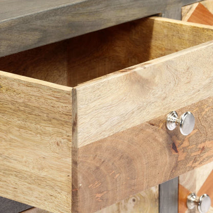 Skänk Grå 75x30x60 cm massivt mangoträ