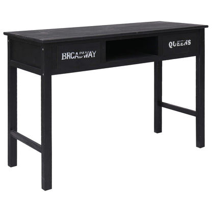 Avlastningsbord Konsollbord Svart 110x45x76 cm trä