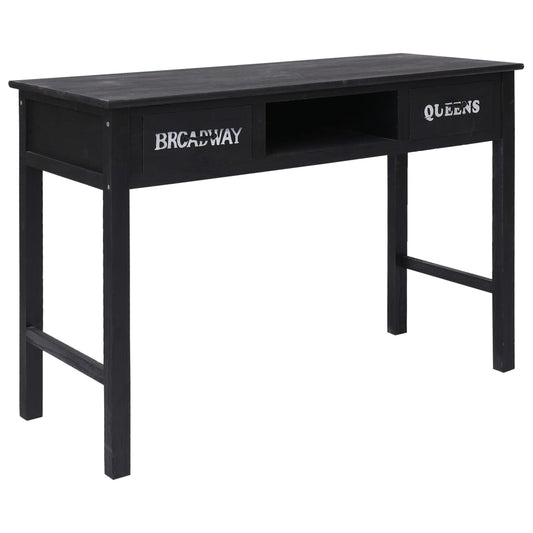 Avlastningsbord Konsollbord Svart 110x45x76 cm trä