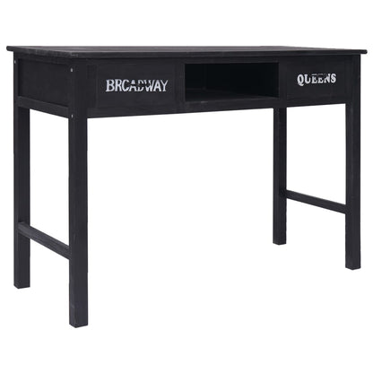 Avlastningsbord Konsollbord Svart 110x45x76 cm trä