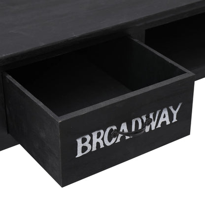 Avlastningsbord Konsollbord Svart 110x45x76 cm trä