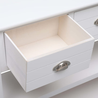 Skänk Vit 115x30x76 cm trä