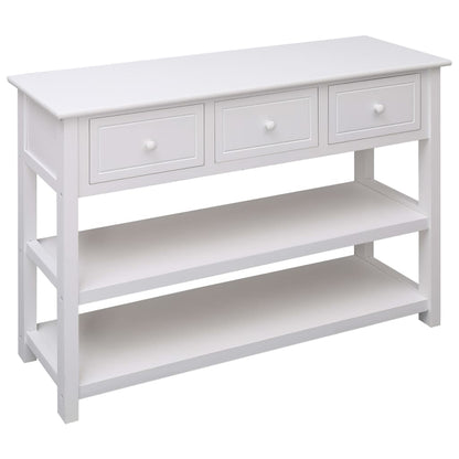 Skänk Vit 115x30x76 cm trä