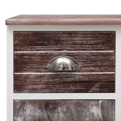 Skänk Brun med 10 lådor Brun 113x30x79 cm trä