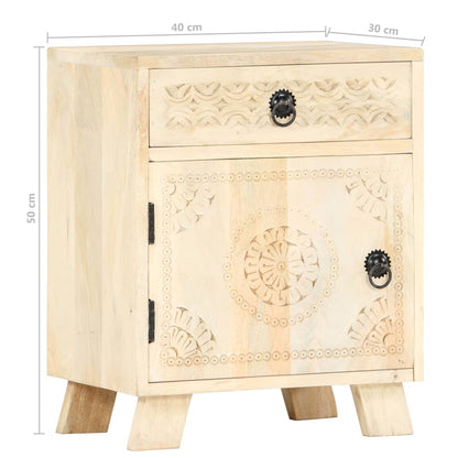 Sängbord 40x30x50 cm massivt mangoträ