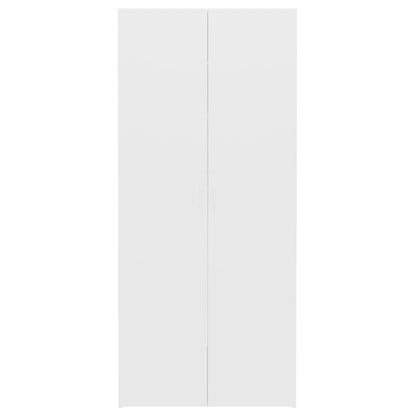 Skoställ Vit Skoskåp 80x35,5x180 cm