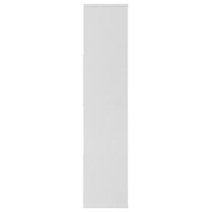 Rumsavdelare/bokhylla vit 110x24x110 cm konstruerat trä