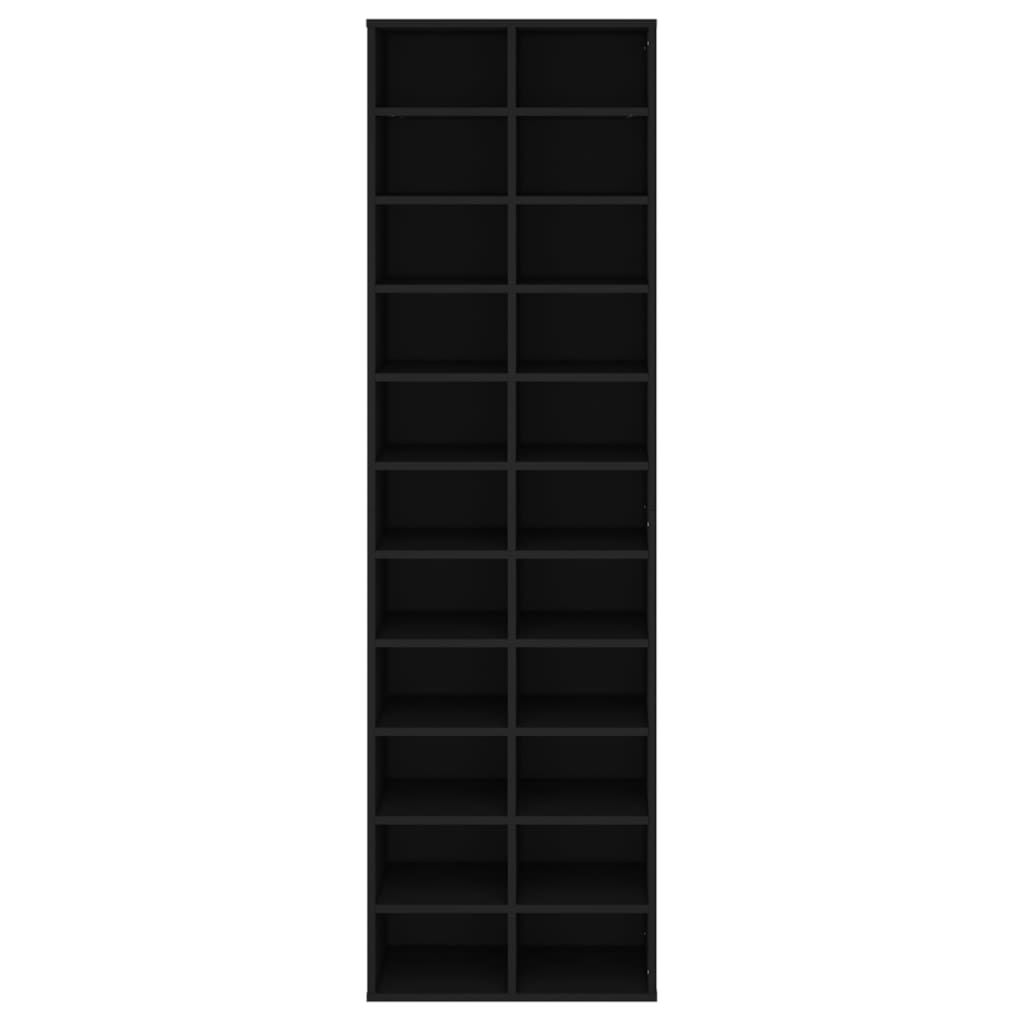 Skoställ Svart Skoskåp 54x34x183 cm