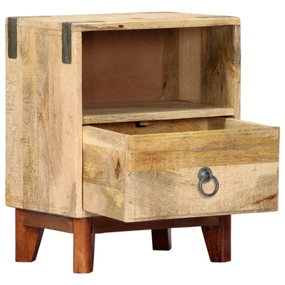 Sängbord Nattduksbord Trä 40x30x52 cm massivt robust mangoträ