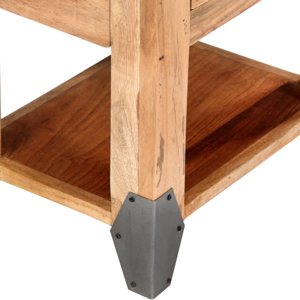 Sängbord 40x30x51 cm massivt acaciaträ