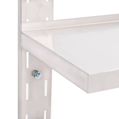 Vägghylla DIV. Svävande Flytande 2 plan rostfritt stål 100x30 cm