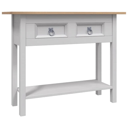 Avlastningsbord Konsollbord Grå mexikansk Coronastil furu 90x34,5x73 cm