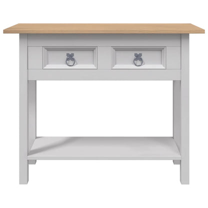 Avlastningsbord Konsollbord Grå mexikansk Coronastil furu 90x34,5x73 cm