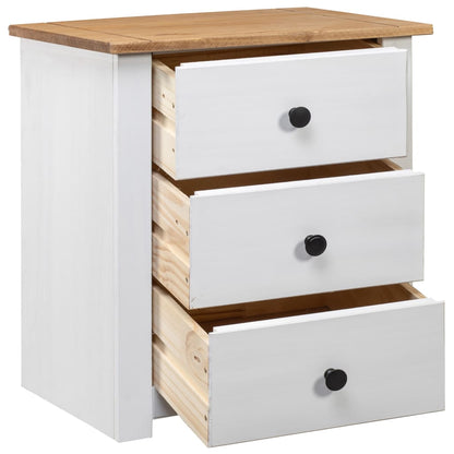 Sängbord Nattduksbord Vit 46x40x57 cm furu panama