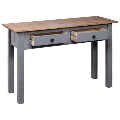 Avlastningsbord Konsollbord Grå 110x40x72 cm massiv furu panama
