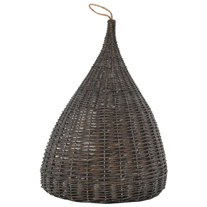 Kattmöbel Kattkoja med dyna Grå 40x60 cm naturlig pil tipi
