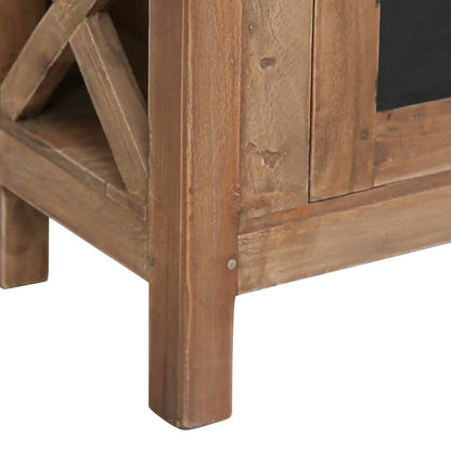 TV-Möbel Trä TV-Bänk med 3 lådor 120x30x40 cm massiv mahogny