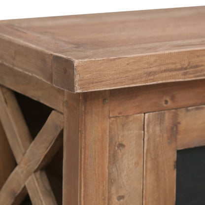 TV-Möbel Trä TV-Bänk med 3 lådor 120x30x40 cm massiv mahogny