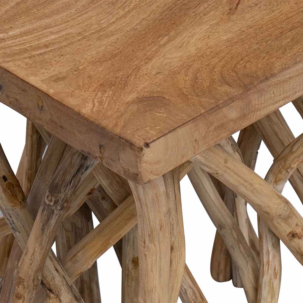 Soffbord Trä 40x40x40 cm blandat återvunnet trä