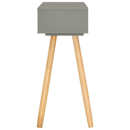 Avlastningsbord grå 80x30x72 cm massiv furu