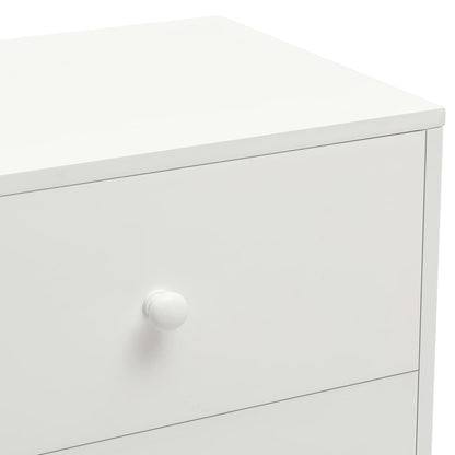 Sängbord 2 st vit 40x30x50 cm massiv furu