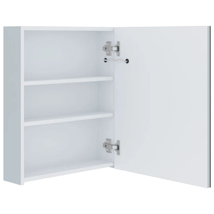 Badrumsspegel Spegelskåp LED 50x13,5x60 cm