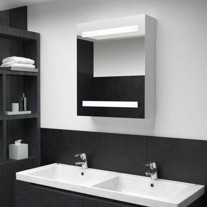 Badrumsspegel Spegelskåp LED 50x13,5x60 cm