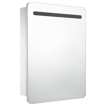 Badrumsspegel Spegelskåp LED 60x11x80 cm
