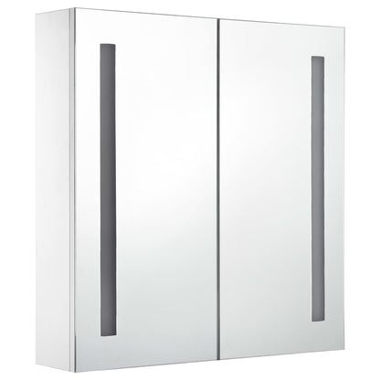 Badrumsspegel Spegelskåp LED 60x14x62 cm