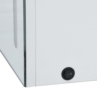 Badrumsspegel Spegelskåp LED 60x14x62 cm
