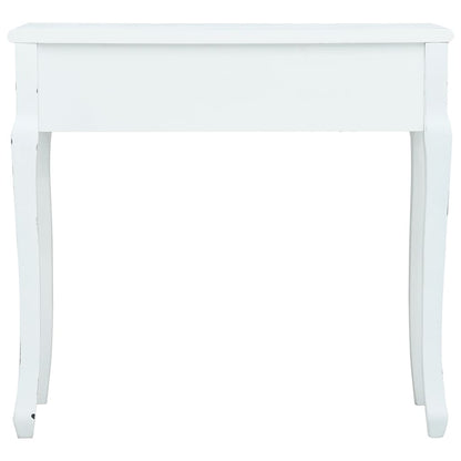 Avlastningsbord Konsollbord Vit 80x40x74 cm trä