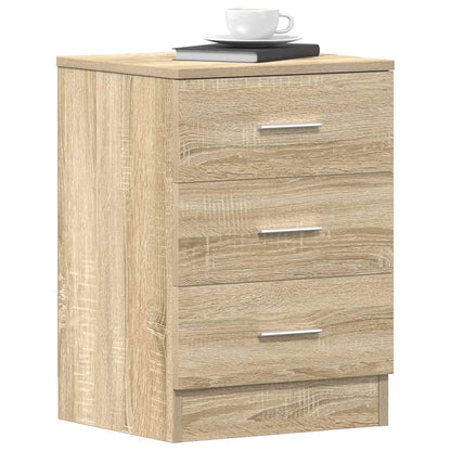 Sängbord 2 st sonoma ek 38x35x56 cm konstruerat trä