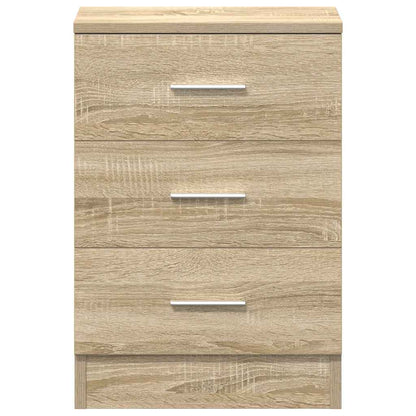 Sängbord 2 st sonoma ek 38x35x56 cm konstruerat trä