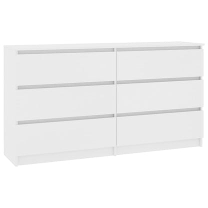 Skänk Vit 140x35x76 cm