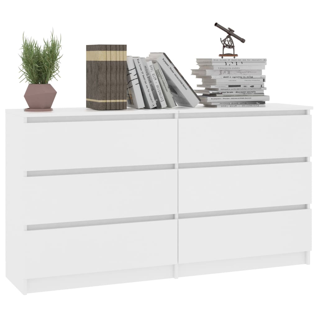 Skänk Vit 140x35x76 cm