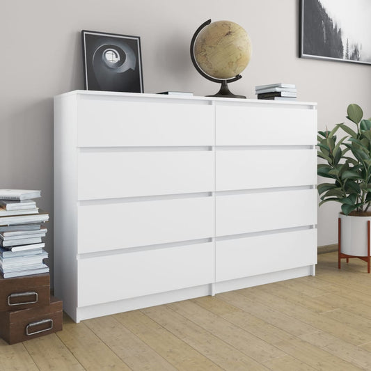 Skänk Vit 140x35x99 cm