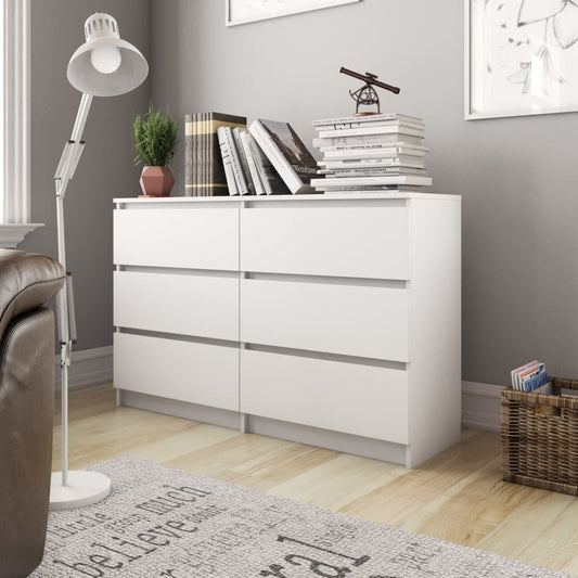 Skänk Vit 120x35x76 cm