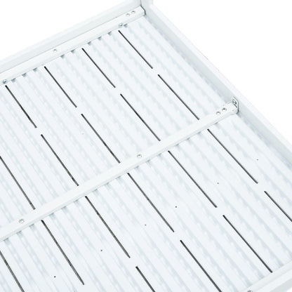 Soffbord Vit 78x78x74 cm HDPE träutseende