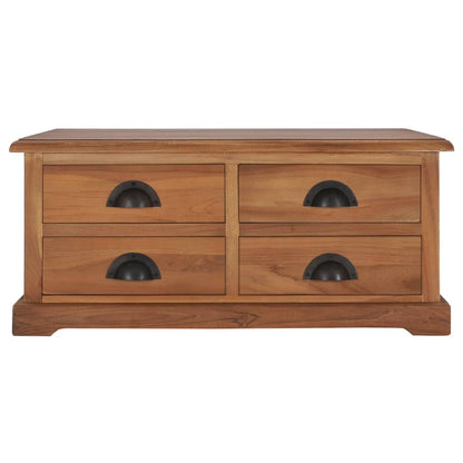 Soffbord Trä 68x68x30 cm massiv teak