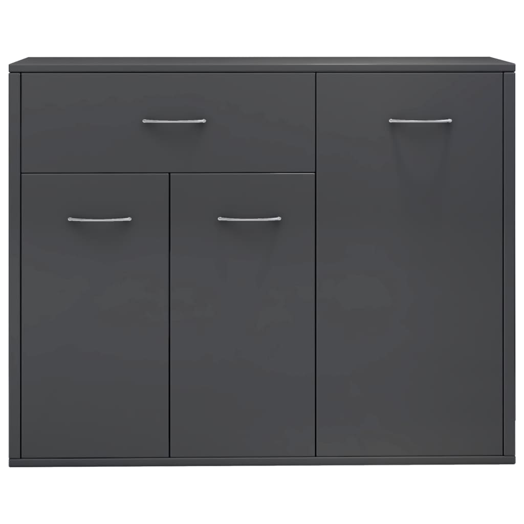 Skänk Högglans Grå 88x30x70 cm