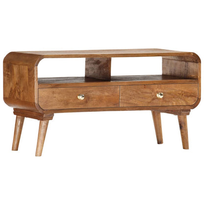 TV-Möbel Trä TV-Bänk 90x35x47 cm massivt mangoträ