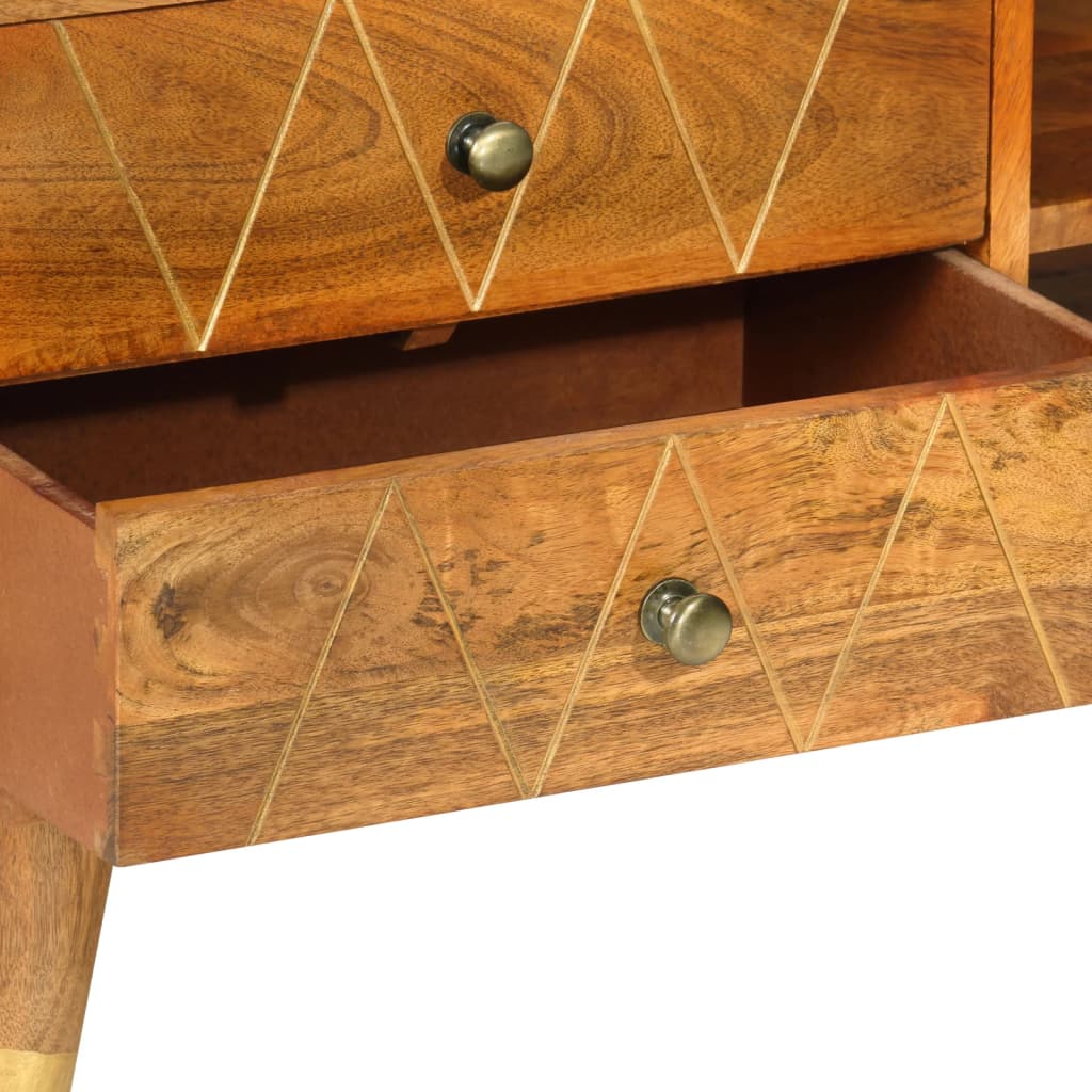 TV-Möbel Trä TV-Bänk 85x35x47 cm massivt mangoträ