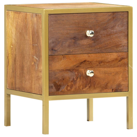 Sängbord 40x35x50 cm massivt mangoträ