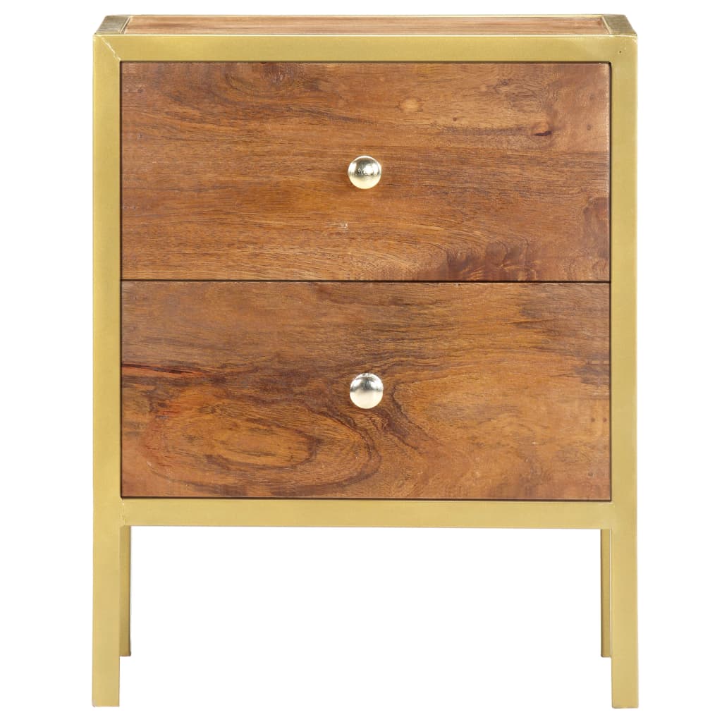 Sängbord 40x35x50 cm massivt mangoträ