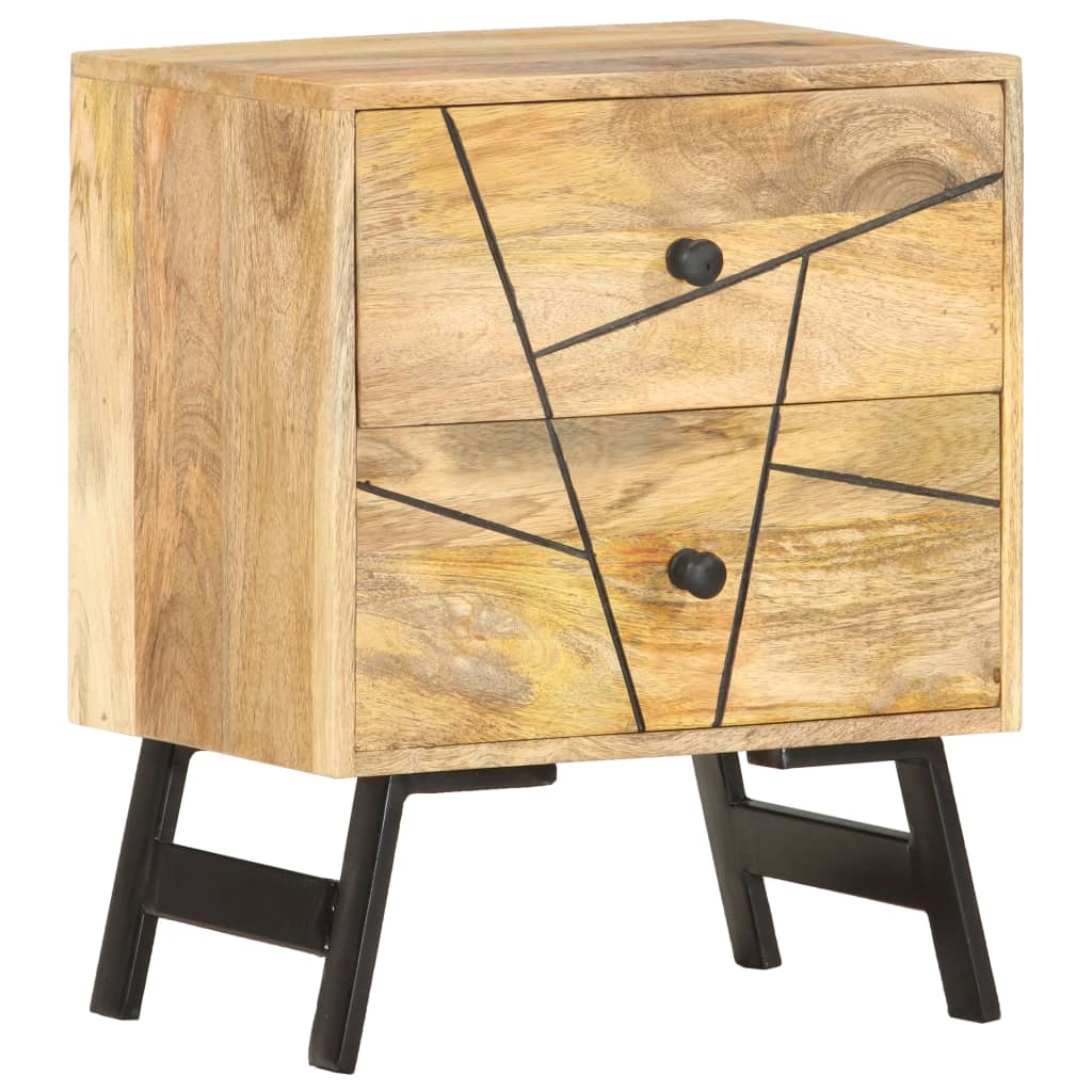 Sängbord 40x30x50 cm massivt mangoträ