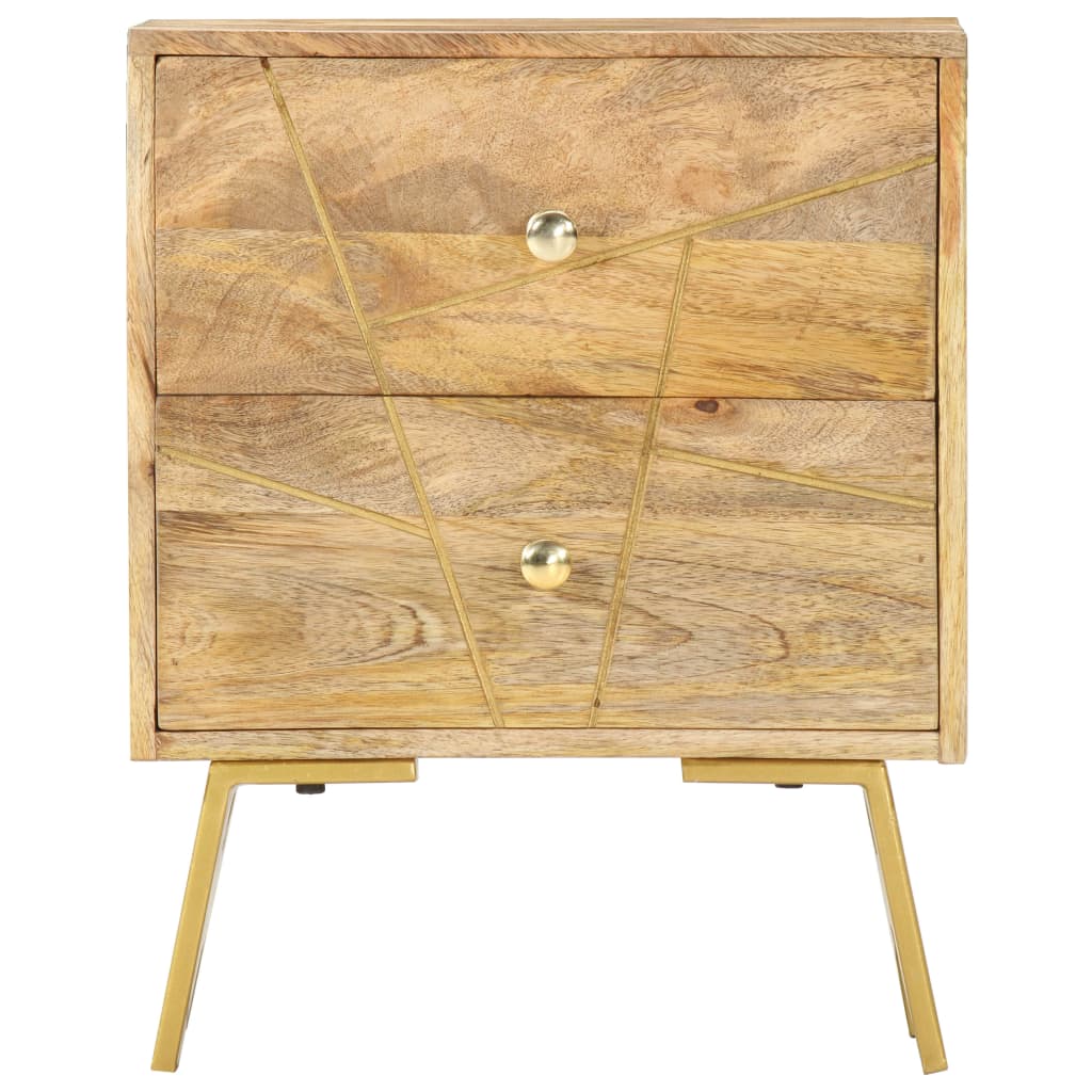 Sängbord 40x30x50 cm massivt mangoträ