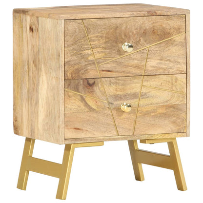 Sängbord 40x30x50 cm massivt mangoträ