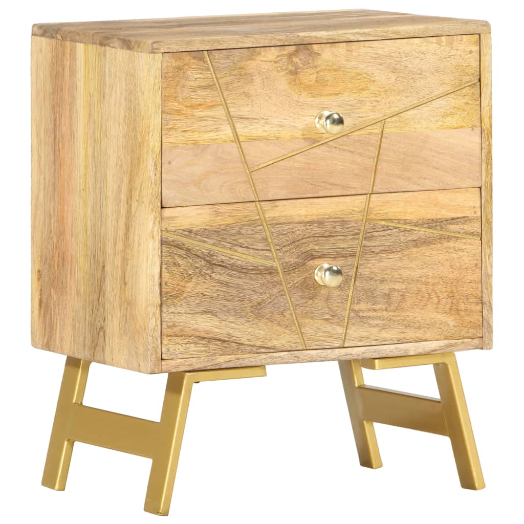 Sängbord 40x30x50 cm massivt mangoträ